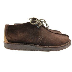 Clarks Originals Desert Trek Brown Suede Lace Up Shoes Crepe Sole Mens Size 12
